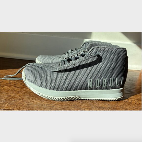 NOBULL NWOT Unisex Mid Court Grey Superfabric High Top Training Sneakers-Size 38